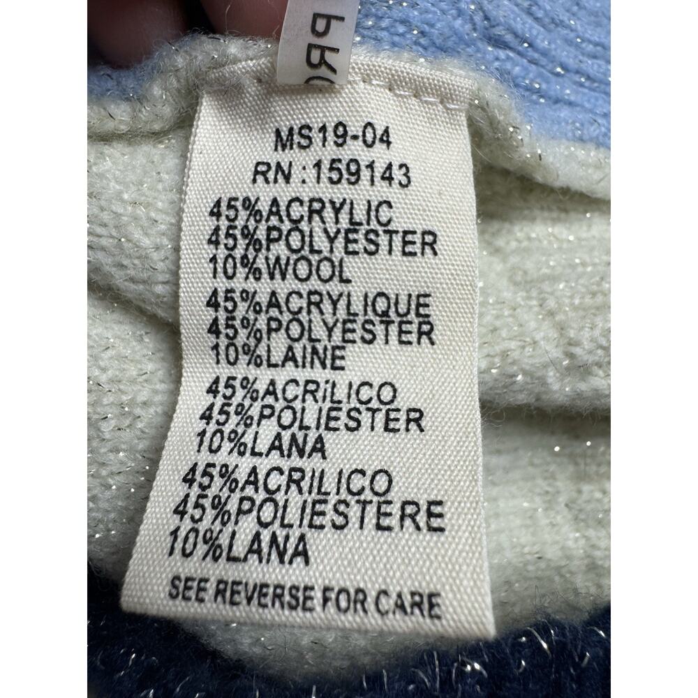 La Maille FRNCH Paris Sweater Turtleneck Women’s Small Pullover Chunky Rib NEW - Picture 8 of 8